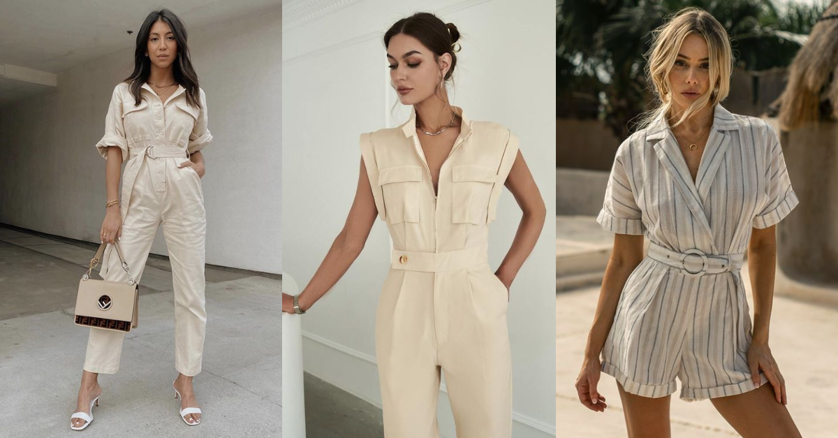 jumpsuit trong cách phối đồ cho người lùn