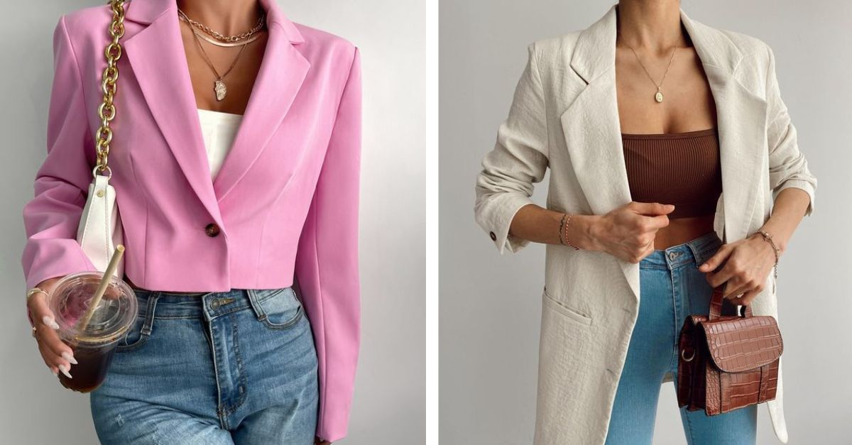 phụ kiện khi phố đồ với áo blazer