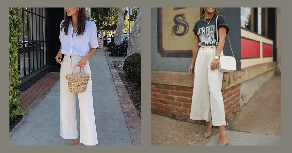 phối đồ với quần culottes đẹp